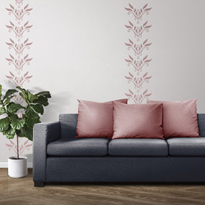 Set of 4 Stencils 29x29cm Corner, Geometric Bloom Veil Simple - Img 2