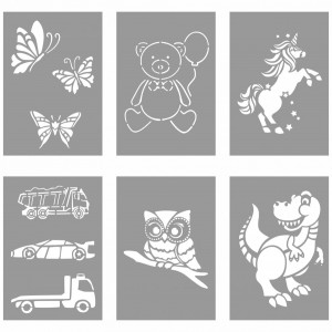 Set of 6 A4 stencils KIDS2 range - 6SAA4KIDS2 - Img 3