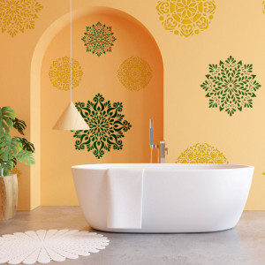 Set Promo2 - 4pcs Mandala Stencils - different sizes
