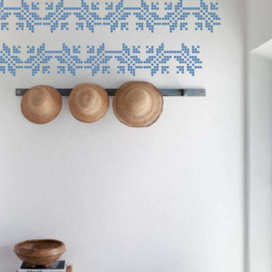 Stencil 35 x 20cm Reusable Repetitive Traditional Motif - SMTR09