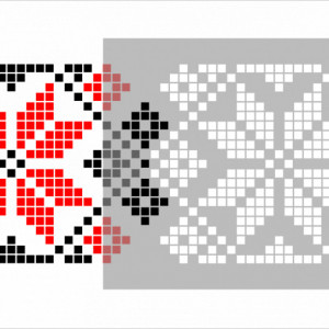 Stencil 45 * 30cm Reusable Repetitive Traditional Romanian Motif - SMTR06 - Img 2