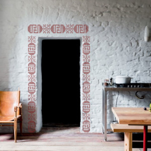 Stencil 46 x 19cm Reusable Repetitive Traditional Motif - SMTR12