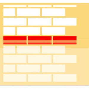 Stencil 58x29cm Reusable Repetitive - Brick - SP11 - different thicknesses - Img 4