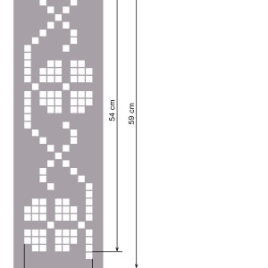 Stencil 59 x 17cm Reusable Repetitive Traditional Motif - SMTR15 - Img 2