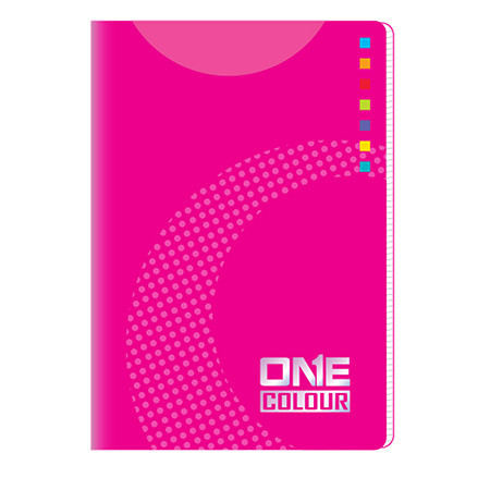 SVESKA A4 NA KVADRATIĆE, ONE COLOR ROZE