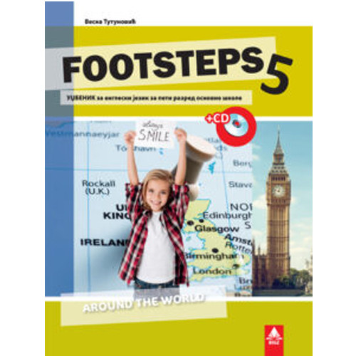 FOOTSTEPS 5, UDŽBENIK + CD iz engleskog jezika za peti razred BIGZ ŠKOLSTVO