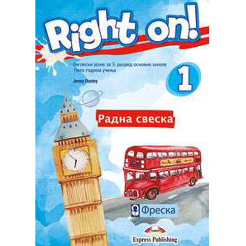 Right on 1, radna sveska 5. razred | Freska