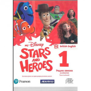 ENGLESKI JEZIK 1, My Disney Stars and Heroes, radna sveska za 1.razred osnovne škole | Akronolo-Longman