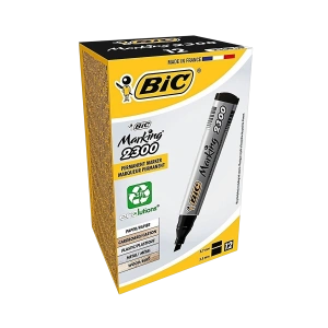 Bic permanent marker crni 2300 kosi vrh - Img 2