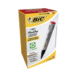 Bic permanent marker crveni 2000 obli vrh - Img 2