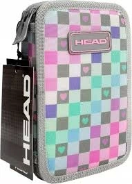 Pernica prazna 2zipa Head checkered hearts AC2