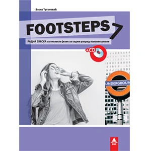 FOOTSTEPS 7, RADNA SVESKA iz engleskog jezika za sedmi razred BIGZ ŠKOLSTVO