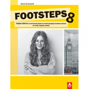 FOOTSTEPS 8, RADNA SVESKA iz engleskog jezika za osmi razred BIGZ ŠKOLSTVO