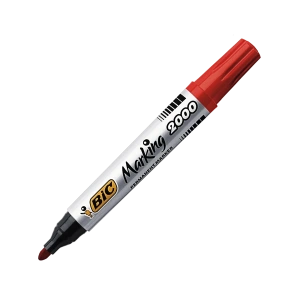 Bic permanent marker crveni 2000 obli vrh