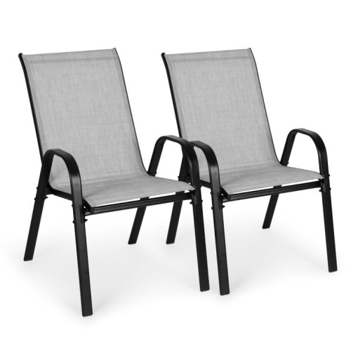 Set od 2 baštenske stolice light gray MultiGarden