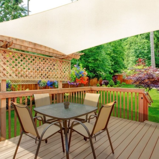 Solarno kvadratno jedro 4x4m Beige MultiGarden