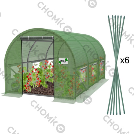 BAŠTENSKI PLASTENIK 3-SEGMENTNI ZELENI 3 x 2 x 2 m 5552