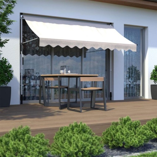 Tenda za terasu i balkon sa podešavanjem visine 2x1.2m Beige Multigarden