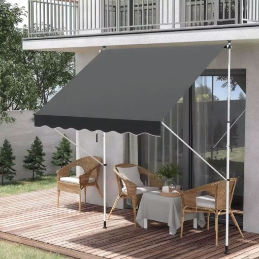 Tenda za terasu i balkon sa podešavanjem visine Gray Multigarden