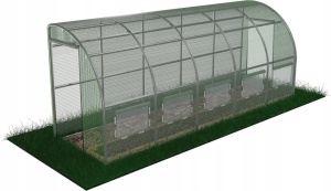 Baštenski plastenik tunel 5-segmentni "POLOVINA" Zeleni 6 x 1,5 x 2 M - Img 4