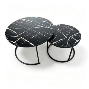 COFFE STO SET 2 KOM CRNI BOLZZ - Img 3