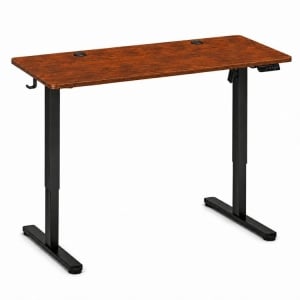 Električni radni sto 140 × 60 cm sa podesivom visinom 72–118 cm, rustični hrast – ModernHome - Img 6