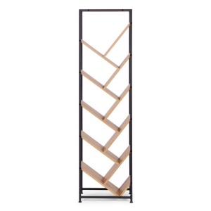 Geometrijska polica za knjige, loft stil – ModernHome - Img 4