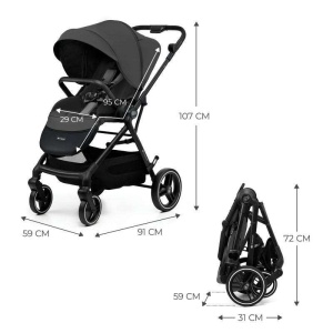 KINDERKRAFT KOLICA YOXI MOONLIGHT GREY - Img 4