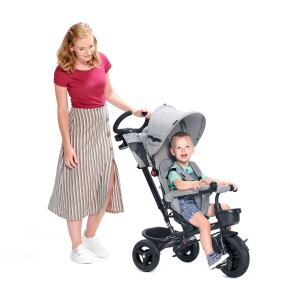 KINDERKRAFT TRICIKL AVEO 2U1 LIGHT GREY - Img 5