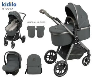 KOLICA ZA BEBE KIDILO A8+C GREY