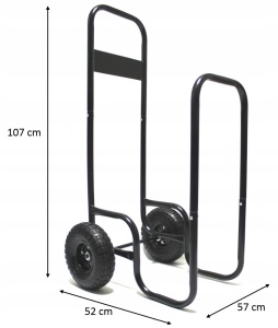 Kolica za prenos drva za kamin – nosivost 60 kg - Img 6