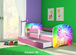 Krevet za decu Pink sa fiokom 140x70 acma 2 18