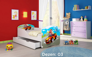 KREVET ZA DECU SA DODATNOM FIOKOM 140X70 ACMA 1 03