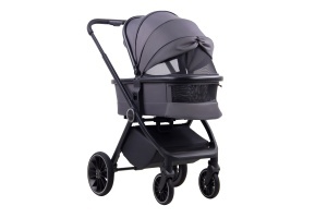 LA MAMA ALVI kolica za bebe 3u1 - gray - Img 5