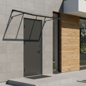 Nadstrešnica za ulazna vrata 113 × 80 cm sa UV zaštitom – MultiGarden - Img 4