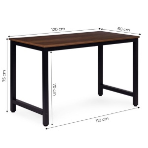 Radni sto za računar 120 × 60 cm – Dark Walnut ModernHome - Img 10