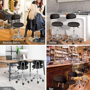 ROTIRAJUĆA STOLICA SA NASLONOM, PODESIVA, ZA SALON - ORDINACIJU MODERNO 13 - Img 5