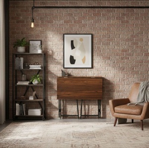 Sklopivi sto za kompijuter 80x45 cm Laptop Table Dark wood ModernHome - Img 3