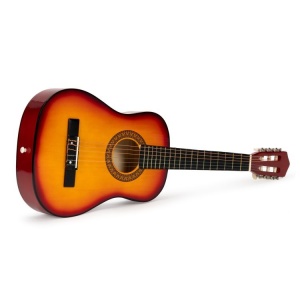 Velika klasična drvena gitara za decu sa 6 žica – ECOTOYS - Img 5