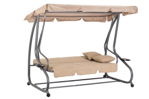 Baštenska ljuljaška - ležaljka 2u1 beige - Img 2