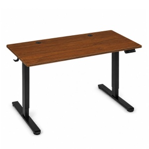 Električni radni sto 140 × 60 cm sa podesivom visinom 72–118 cm, tamni hrast – ModernHome - Img 5