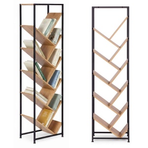 Geometrijska polica za knjige, loft stil – ModernHome
