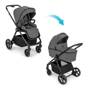 Kidnort Alskar kolica za bebe set 2u1 grey - Img 2