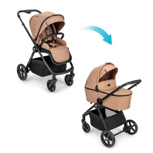 Kidnort Alskar kolica za bebe set 2u1 mocha mousse - Img 2