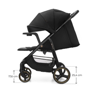 KINDERKRAFT KOLICA ZA BEBE SA TACNOM TRIG 3 BLACK - Img 5