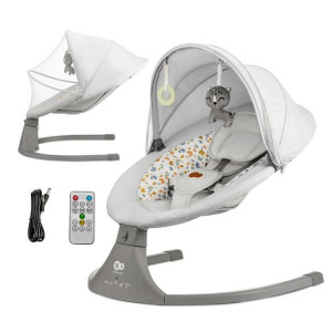 KINDERKRAFT STOLICA ZA LJULJANJE LUMI 2 LIGHT GRAY - Img 1