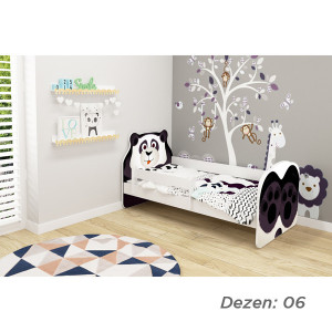 KREVET ZA DECU ANIMALS 160X80 CM WHITE ACMA VII 06