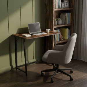 Sklopivi radni sto za računar 80 × 45 cm – LOFT Dark Wood ModernHome - Img 2