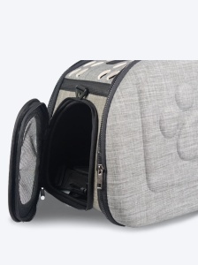 TRANSPORTNA TORBA ZA KUCNE LJUBIMCE LUX DARK GRAY - Img 3