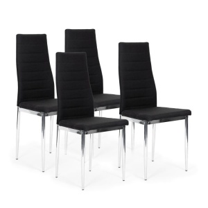 Trepezarijske stolice set 4 kom Tami eko koža Black - Img 1